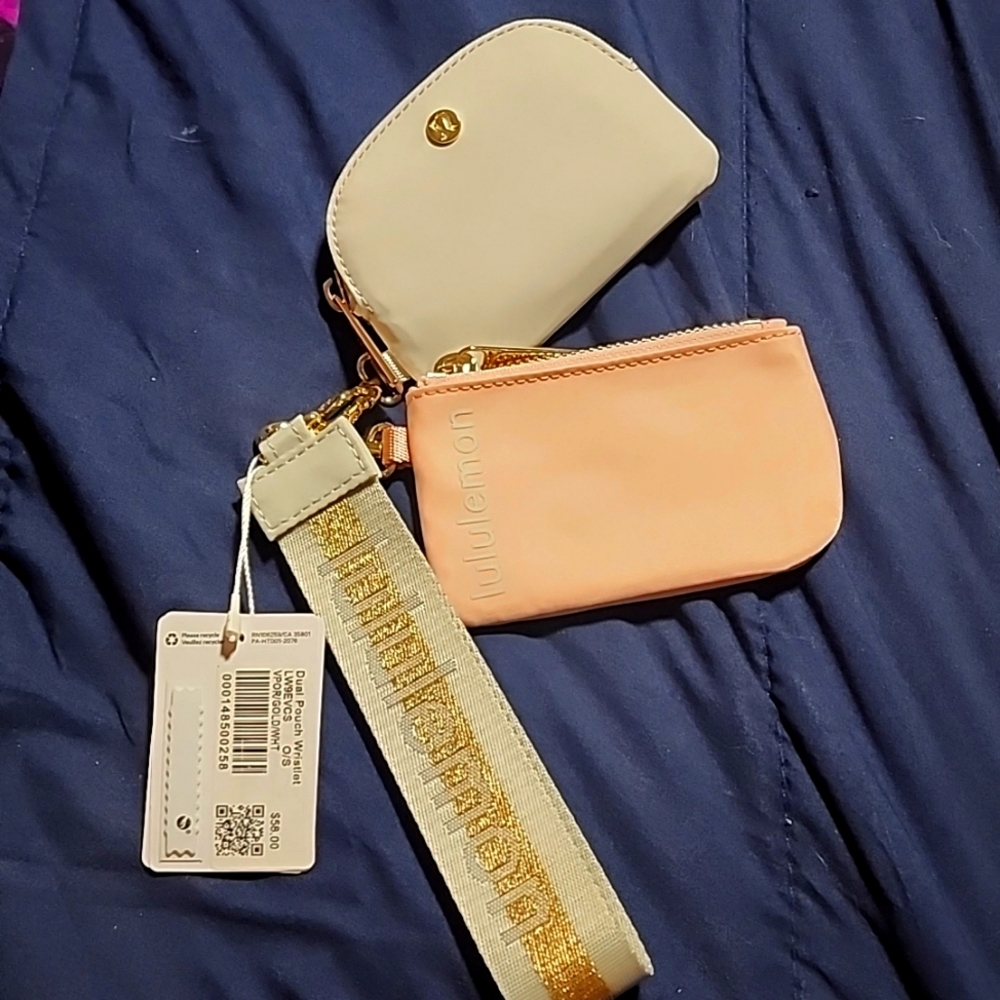 NWT Lululemon Dual Pouch Wristlet